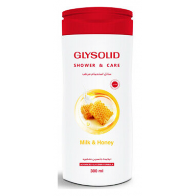 GLYSOLID SHOWER GEL MILK & HONEY 300ML