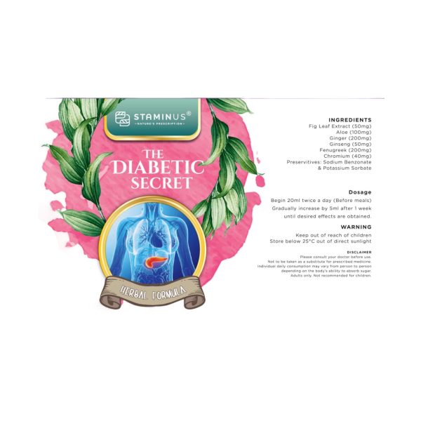 STAMINUS - THE DIABETIC SECRET 1000ML - Image 3