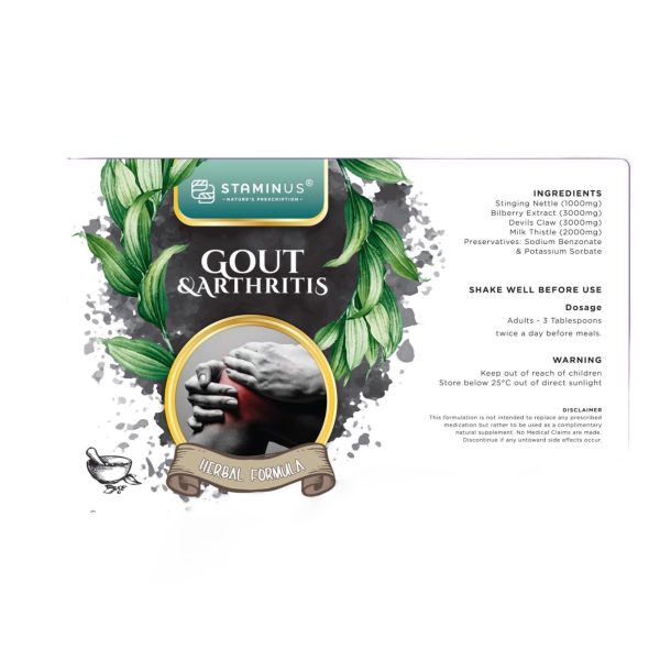STAMINUS - GOUT & ARTHRITIS 1000ML - Image 3
