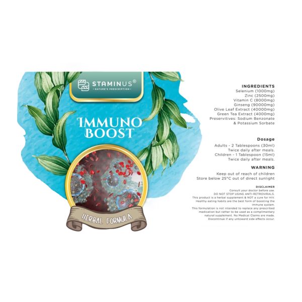 STAMINUS - THE IMMUNO BOOST 1000ML - Image 3