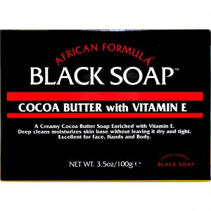AFRICAN FORMULA BLACK SOAP COCOA BUTTER 100G