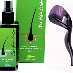 Neo Hair Lotion Root Treatment Nutrients Spray and Derma Roller Set